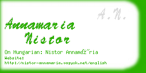 annamaria nistor business card